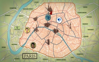 Schön, aber leider relativ nutzlos: Die Karte von Paris