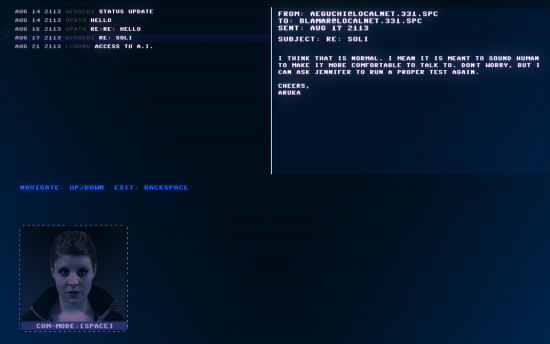 Teaserbild für Launch-Trailer zum SciFi-Textadventure Code 7 veröffentlicht