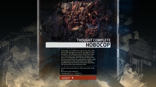 Dem Rollenspiel sind nur wenige Grenzen gesetzt. Beispiel: Der Hobocop als passive Fertigkeit. Der obdachlose Polizist ist am Ermitteln.