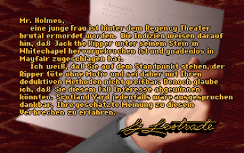 Lost Files of Sherlock Holmes  Screenshot