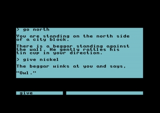 Ein Textadventure? Nur für die ersten Minuten Ein Textadventure? Nur für die ersten Minuten