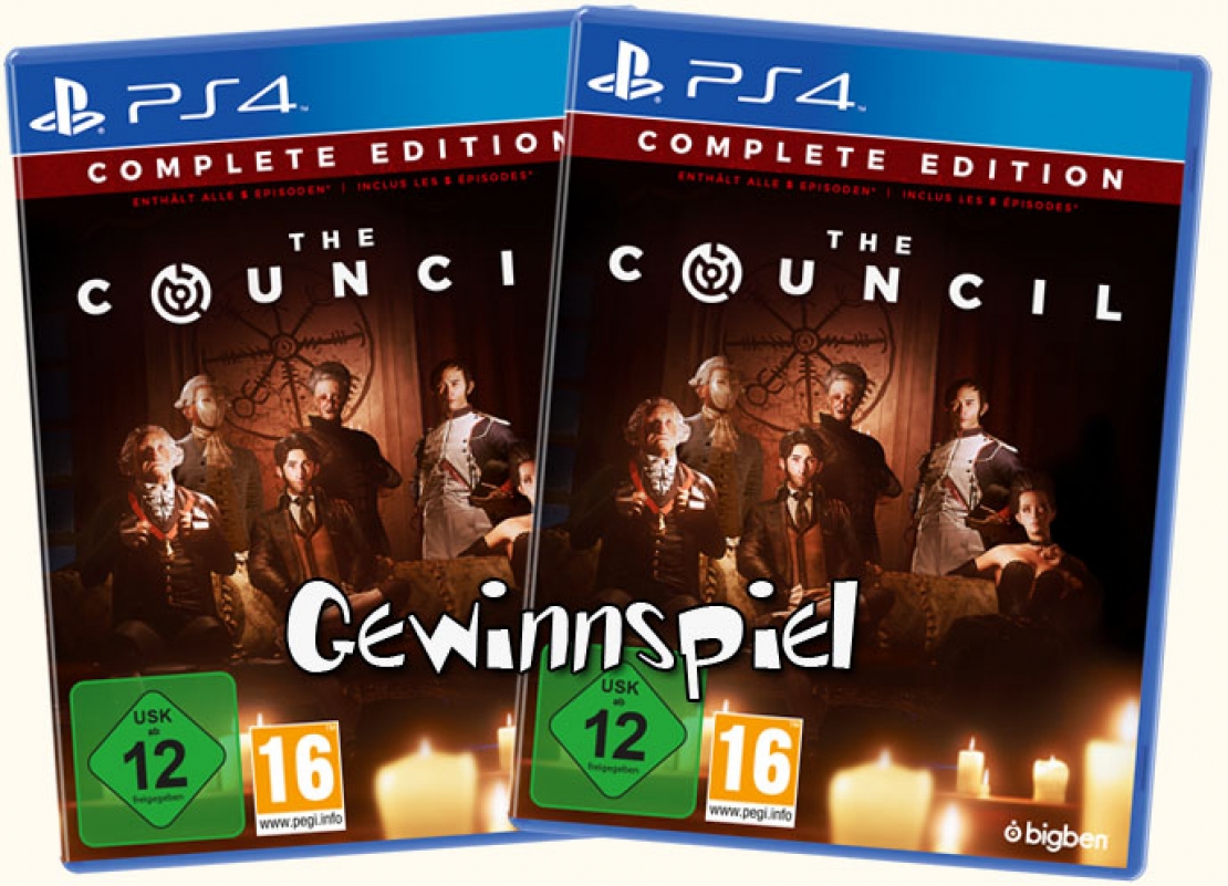 Gewinnt zwei mal The Council für die PS4 Gewinnt zwei mal The Council für die PS4
