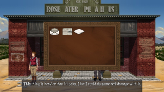 'Rosewater ist ein klassisches Adventure mit Inventar. 'Rosewater ist ein klassisches Adventure mit Inventar.
