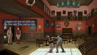 Die Faustkämpfe laufen automatisch ab. Es gibt also keine Action-Sequenzen. Wer denkt hier nicht an 'Indiana Jones 3'?