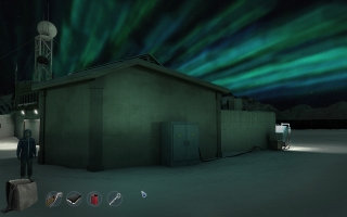 Ein Ionensturm tobt über der grönländischen Eiswüste.