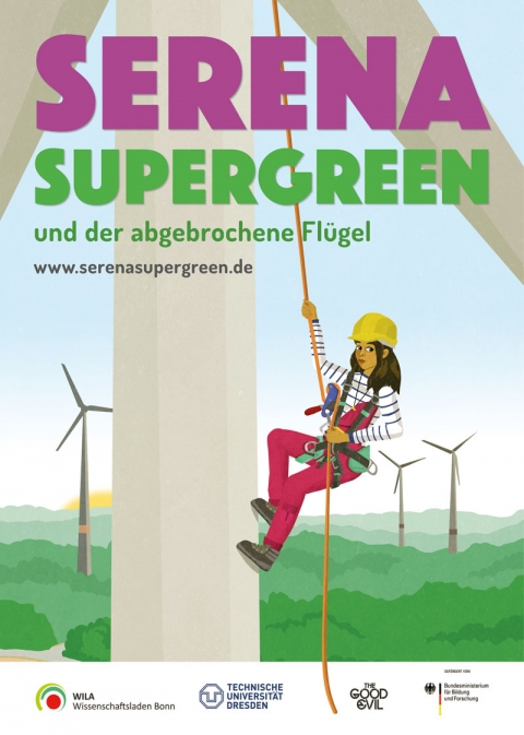 Covergrafik von Serena Supergreen und der abgebrochene Flügel