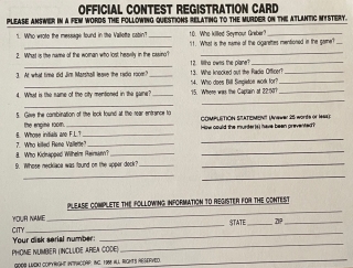 Die Postkarte zum Gewinnspiel