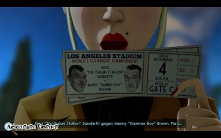 Um ihren Partner Dan zur Kooperation zu bewegen, bedarf es harter Bandagen: Karten für einen Boxkampf.