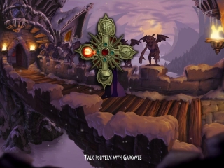 Die Steuerung funktioniert ähnlich wie in Vollgas oder Monkey Island 3 per Aktionskreuz.